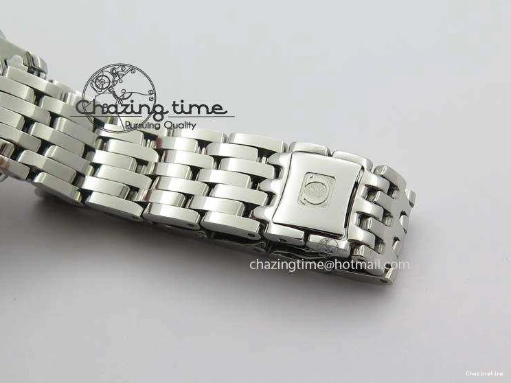 0505 Colorful De Ville 27mm Ladies MK 1:1 Best Edition White MOP Dial On SS Bracelet Ronda Quartz 8191